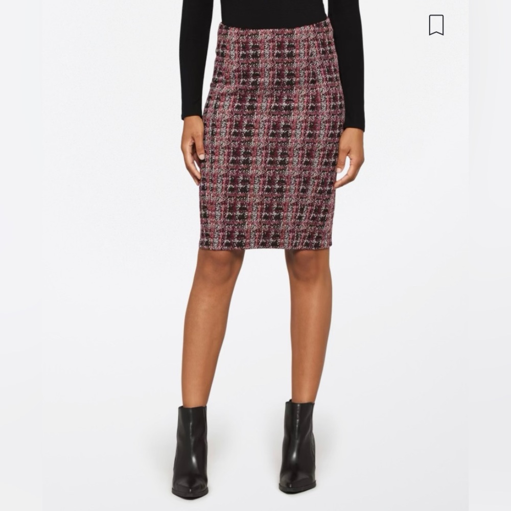 🆕 NWT Liverpool Plaid Knit Pencil Skirt